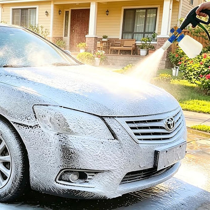ESP 1L Car Wash Foam Cannon, HDPE Bottle, Silicone Straw with Filter, Stable Foam Output, Stainless Steel Quick Connect for Car, Bike, Boat & Outdoor Cleaning