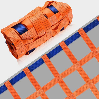 4.92' x 4.92' Cargo Lifting Nets - Flat Polyester Sling Hoisting Net - Max. Load Capacity: 2200lbs