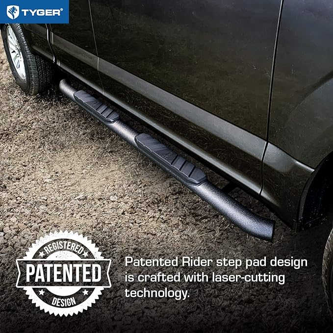 Tyger Auto 3.5" Rider Running Boards Compatible with 2015-2026 Chevy Colorado GMC Canyon | Crew Cab | TG-SS2C35168 | Side Step Rail Nerf Bars