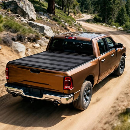 OEDRO Hard Quad-Fold Low-Profile Tonneau Cover Fit for Chevy Silverado/GMC Sierra 2500HD 3500HD 2020-2026 with 6.9ft Bed Without Multi-Flex Tailgate