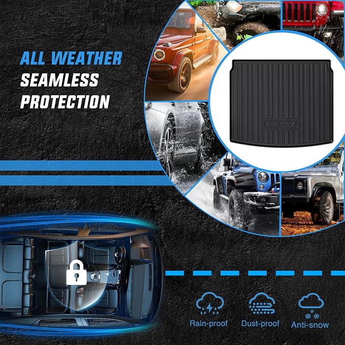 Nilight Cargo Mats for Honda CRV CR-V Upper Position only (Not for Hybrid) 2023 2024 2025 All Weather Protection Heavy Duty Cargo Liners