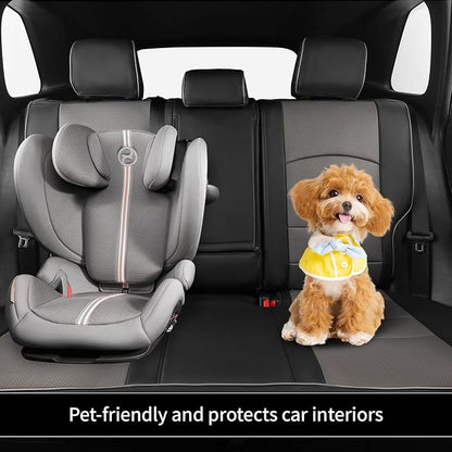 EKR Rav4 Seat Covers Custom Fit for Toyota Rav4 (Hybrid) Woodland/Limited 2026,Waterproof Leather Car Seat Cover Full Set for SUV,Faux Leather(Black/Gray)