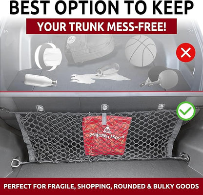 Trunk Envelope Style Mesh Cargo Net for Toyota RAV4 LE XLE Limited Adventure 2019-2025 - Premium Trunk Organizers and Storage - Luggage Net for Crossover - Best Car Organizer for Toyota RAV 4