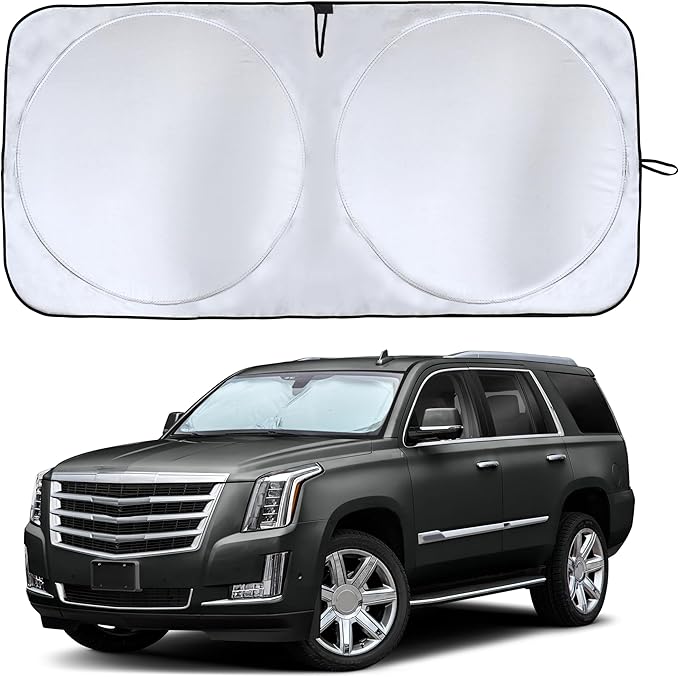 Econour Car Front Windshield Sun Shade, Foldable Window Sun Shade Cover for SUV, Advanced Light Blocking Heat Protection, Windshield Dash Cover Sun Visor, Interior Car Accessories