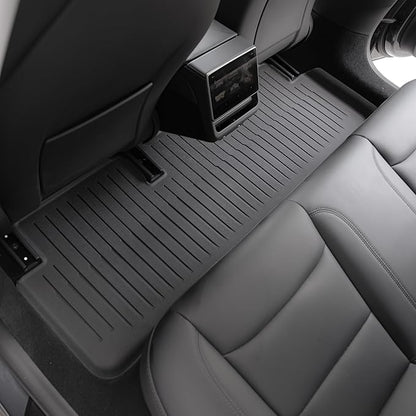 SUPER LINER Tesla Model 3 Floor Mats 2025 2026 2024 | Custom Fit All-Weather 8-Piece Set TPE Material | Tesla Model 3 Highland Floor Mats&Seatback Mats&Cargo Liner, Trunk&Interior Accessories