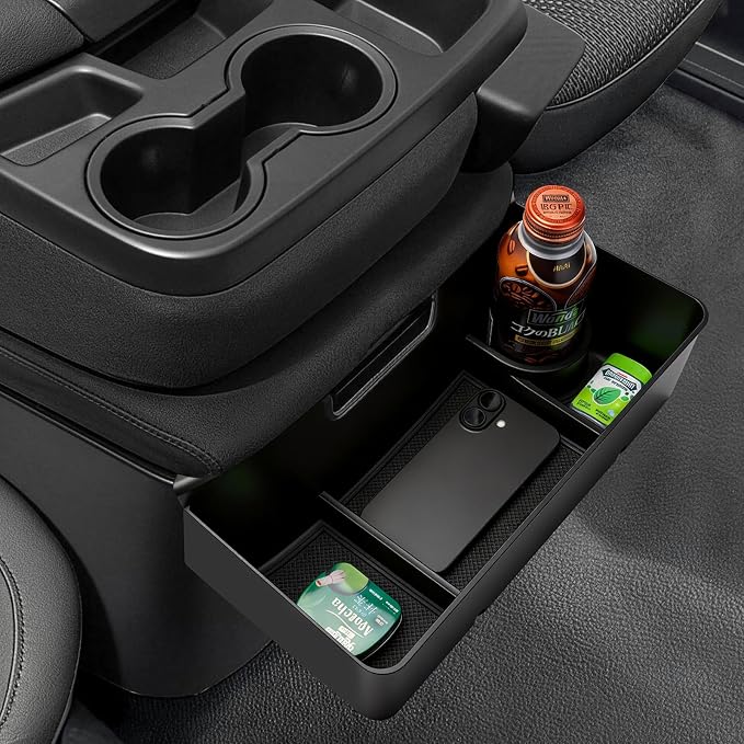 Autorder Center Console Hanging Organizer for 2019-2026 Chevy Silverado/GMC Sierra 1500 & 2020-2026 Chevrolet Silverado/Sierra 2500HD 3500HD Accessories - Split-Bench Folding Seat Only