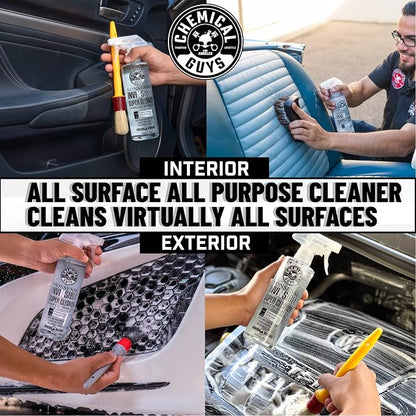 Chemical Guys VRP Vinyl, Rubber and Plastic Super Shine Dressing for Tires,16 fl oz + Nonsense Colorless & Odorless All Surface Super Cleaner, 16 fl oz, Unscented