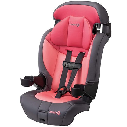 Safety 1st Grand 2-in-1 Booster Car Seat, Converts from High Back to Belt-Positioning Booster, High Back Seat for Kids 40-65, and Belt-Positioning 40-100 Pounds, Sunrise Coral