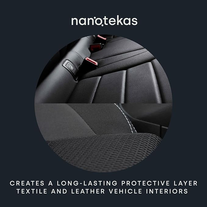 Professional Ceramic Nano Coating for Vehicle Interior - Long-Lasting Hydrophobic Protectant for Upholstery & Leather - Repels Dirt, Spills, & Moisture - Perfect for Fabric, Velour and Suede 8.45oz