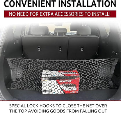 Envelope Style Trunk Mesh Cargo Net for Hyundai Tucson SE/SEL/N Line 2022-2026 - Car Accessories - Premium Trunk Organizers and Storage - Cargo Net for SUV - Vehicle Carrier Organizer