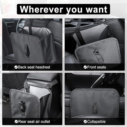 Amiss Foldable Car Trash Can, Collapsible Garbage Bin for Automotive, Hanging Waterproof Leakproof Storage Bag, 3.9 Gallon