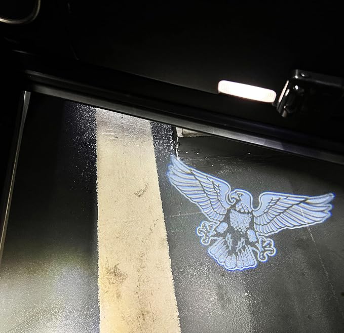 NewL 2 Pcs Led Car Door Welcome Light for Eagle Logo Symbol Projector Lights Ghost Shadow Light