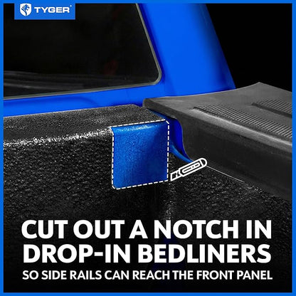 Tyger Auto T2X Low Profile Soft Roll-up in Fabric Truck Bed Tonneau Cover Compatible with 2014-2018 Chevy Silverado GMC Sierra 1500; 15-19 2500 3500HD; 2019 LD/Limited | 6'7" (79") Bed | TG-BCXC3992