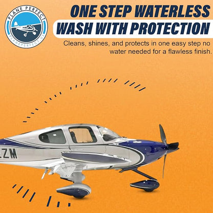 Plane Perfect 1 Aviation Grade SiO2 Ceramic Coating - High Gloss Quick Detailer Spray - Waterless Spray-On, Hydrophobic & Scratch Resistant Protection for Planes, Cars, Boats, RVs | 16oz