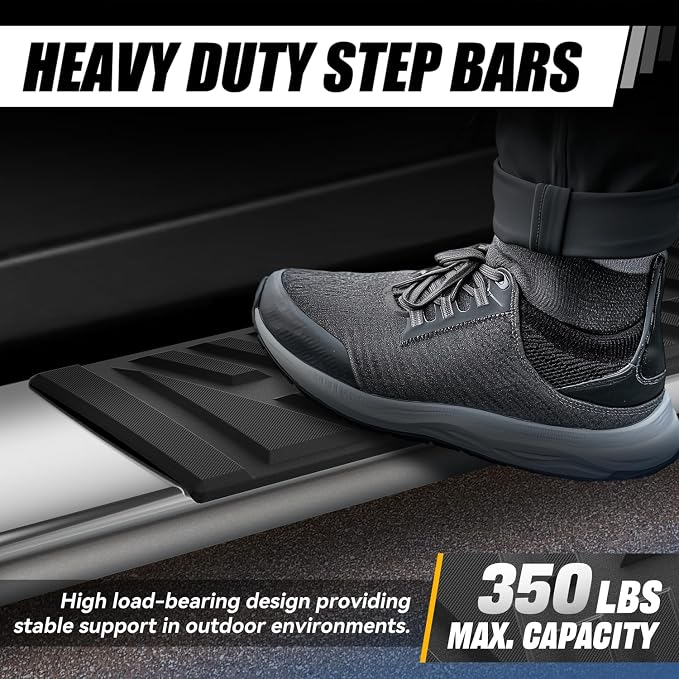 Auto Dynasty Running Boards Compatible with 2023 2024 2025 Honda Pilot, Stainless Steel Side Step Rail Nerf Bars, 6.5" x 73" Step Bars, Polished Chrome