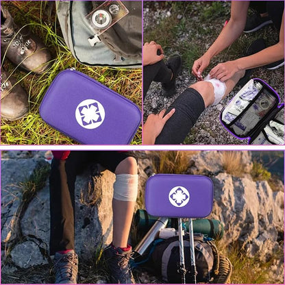 Small-Waterproof Car First-Aid Kit Emergency-Kit - Purple 273Piece Camping Equipment for Camping Hiking Home Travel YIDERBO | Camping Equipment for Camping Hiking Home Travel