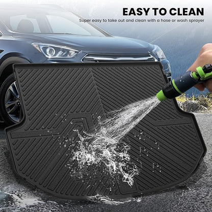 LASFIT Cargo Mat for Hyundai Santa Fe Sport 2018 2017 2016 2015 2014 2013, All Weather TPE Custom Fit Car Trunk Mats Cargo Liners Accessories for Santa Fe Sport 2013-2018, Black
