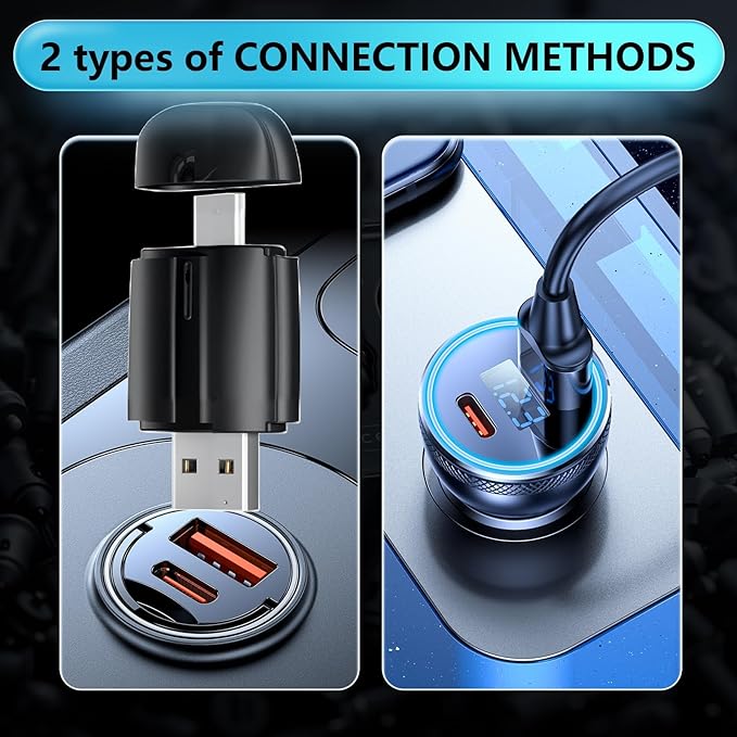 Wireless CarPlay Adapter for Apple, Convert Wired to Wireless Apple Car Play Adapter, Compatible with iOS 10+ and 2017+ Cars, Play and Plug, Stable Connection