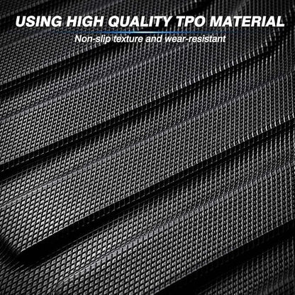 All Weather Rubber Car Floor Mats 2008-2012 Accord (Only for Seaden), Odorless, 3D Raised Edges, Custom Fit Full Set Includes 1st and 2nd Rows Coverage, Laser Measured, Non Slip, Accord Accessories