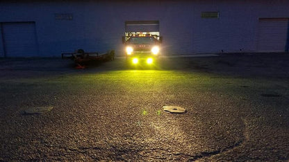 Willpower LED Light Bar 2Pcs 5 inch 72W Amber LED Work Light Flood Beam for Jeep Trucks Tractor 4X4 Boat Off Road Auto Fog Driving Lamp 12V 24V Waterproof IP67