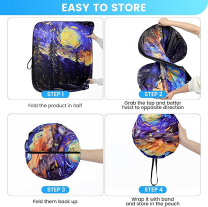 Foldable Windshield Sun Shade for Car – 240T Reflective UV and Heat Shield with Storage Bag | Keeps Interior Cool