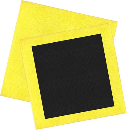 2PCS Clay Towel Auto Detailing, Clay Bar Towel Cloth Auto Detailing for Car (12 x 12 in) (Yellow)