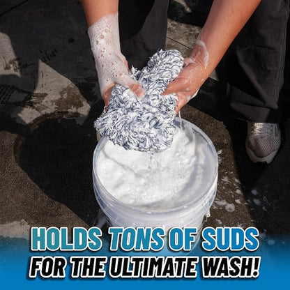 Chemical Guys Dually Wash Pad Microfiber Car Wash Pad Dual Surface Cleaning Pad for Paint Clear Coat Glass Wheels and Exterior Surfaces