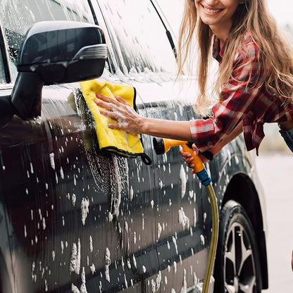 Tallew 120 Pcs Yellow Microfiber Towels: 16"x16" Microfiber Drying Towels Bulk Micro Fiber Car Cleaning Cloth for Cars Drying Washing Polishing Cleaning Household Supplies