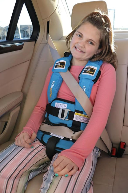 RideSafer Gen 5 - Extra Large Blue, Lightweight, Compact, Portable Car Seat - Perfect for Travel and Everyday Child Safety
