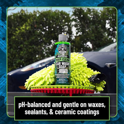 Chemical Guys High Impact Car Wash Soap, Deep Cleaning Vehicle Shampoo With Thick High Lubricity Suds, For Paint, Clear Coat, Wheels, and Exterior Surfaces - 16 Fl Oz