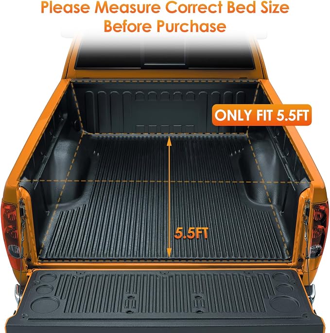 Nilight Soft Roll-Up Tonneau Cover for 2015–2026 Ford F-150 5.5ft Bed, Waterproof Low Profile Truck Bed Cover, Easy Clamp-On Installation
