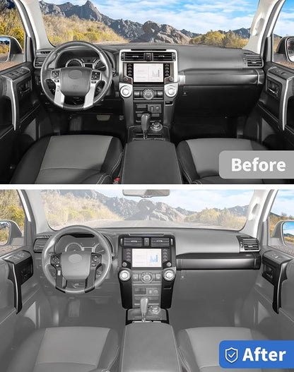 for 4Runner 2020-2023 Matte Black Whole Set Interior Panel Cover Trim Kit, Center Console Gear Shift Dashboard Panel Cover Trim for Toyota 4runner Interior Accessories