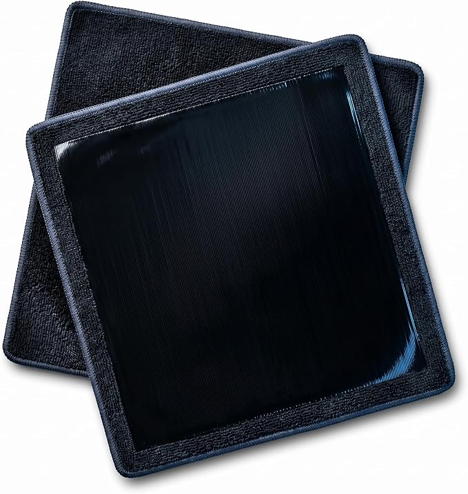 NADUSEP 2 Pack Clay Towel for Auto Detailing 12" x 12" – Reusable Synthetic Clay Bar Towel for Car Paint Decontamination, Removes Tar Sap Brake Dust, Detailing Tool for Cars Trucks SUVs