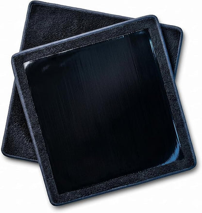 NADUSEP 2 Pack Clay Towel for Auto Detailing 12" x 12" – Reusable Synthetic Clay Bar Towel for Car Paint Decontamination, Removes Tar Sap Brake Dust, Detailing Tool for Cars Trucks SUVs