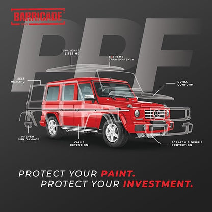 VViViD Barricade Premium 8 Year Clear Gloss Paint Protection Film TPU (12" x 60")
