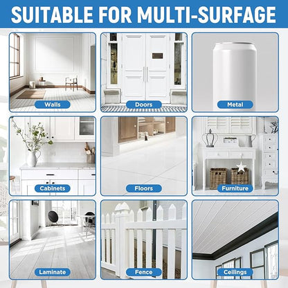 White Paint Multi Surface Semi-Gloss White Touch Up Paint Repair for Metal,Wall,Door,Cabinets,Wood,Furniture, Appliance,Metal, Acrylic Touch Up Paint Pen, Enamel 30ML