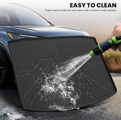 LASFIT Cargo Mat for Honda CR-V 2017-2022 (Tray in Lower Position), Custom Fit Trunk Mat, Raised Edge All Weather Protection, Kid & Pet Friendly, Easy Clean for Family Use, Black (Not for Hybrid)