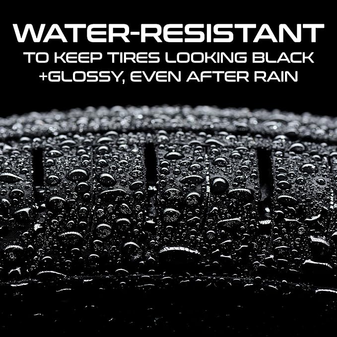Formula 1 Black Gold, Long-Lasting Tire Shine Restores Glossy Black Color to Rubber and Plastic Trim, Water Resistant with UV Protection, 23oz