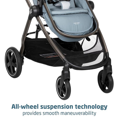 Maxi-Cosi Zelia 2 Luxe 5-in-1 Modular Travel System, New Hope Grey