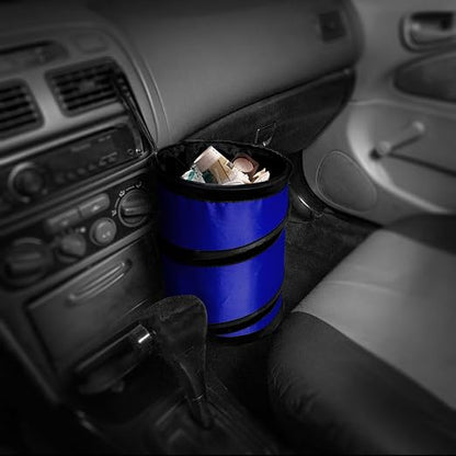 FH Group FH1120 Collapsible Trash Can (Blue) Small with Gift - Universal for Cars Trucks and SUVs