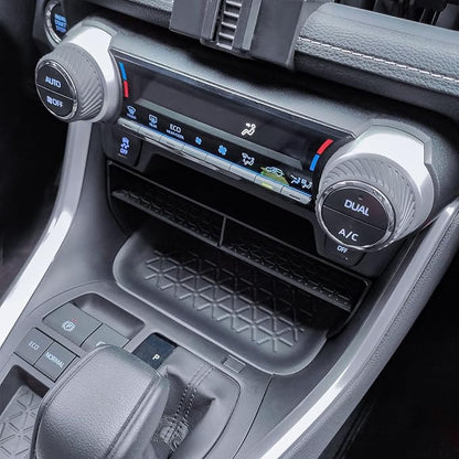EDBETOS 3PCS Center Console Organizer Tray Set Compatible with Toyota RAV4 2019-2024 2025 and 2021-2025 Prime Accessories Insert Armrest Storage Box, Dash Console Tray,Only Fit 8'' Multimedia Display