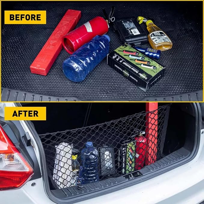 for Honda CRV Envelope Style Truck Bed Cargo Net - Fits 2013-2024 2025 2026 CRV Accessories Cargo Net for Pickup Truck Bed - Heavy Duty Carabiners