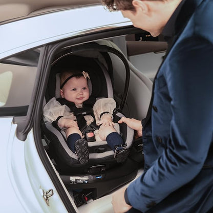 Maxi-Cosi Peri 180 Rotating Infant Car Seat, Baby Car Seat Rotating Carseat, Onyx Heritage