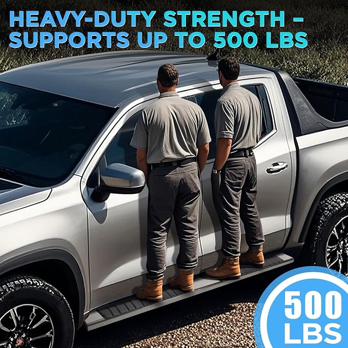 PZ 6" Running Boards for 2015-2026 Ford F-150 Super Crew Cab 4-Door 2017-2026 Ford F250 F350 Super Duty Crew Cab Mirror Stainless Steel Side Steps Nerf Bars