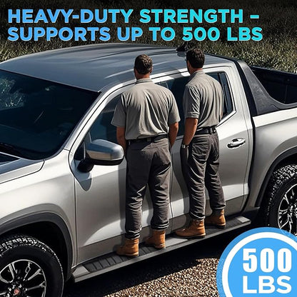 PZ 6" Running Boards for 2015-2026 Ford F-150 Super Crew Cab 4-Door 2017-2026 Ford F250 F350 Super Duty Crew Cab Mirror Stainless Steel Side Steps Nerf Bars