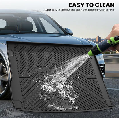 LASFIT Cargo Mat for Audi Q5/SQ5 2009-2017, Custom Fit All-Weather TPE Trunk Mat for Audi Accessories, Waterproof, Easy to Clean, Black