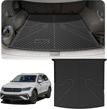 LASFIT 3D Custom Fit Trunk Cargo Mat for Volkswagen VW2018-2024(Fit 5 Seats), All Weather Protection Premium TPE Trunk Mat Trunk Liner Trunk Tray Cargo Liner, Easy to Clean