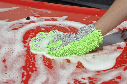 Detailer's Preference Double-Sided Microfiber Car Detailing Glove for Interior & Exterior, Knobby for Dusting, Smooth for Scrubbing, Non-Abrasive, Durable, Safe on Paint, Great for Hard-to-Reach Areas