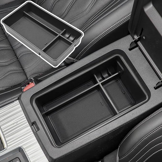 Center Console Organizer Compatible with Nissan Altima 2019 2021 2022 2023 2024 2025 2026 Accessories, Armrest Insert Tray with Coin Holder Keep Organized with Rubber Pad Black
