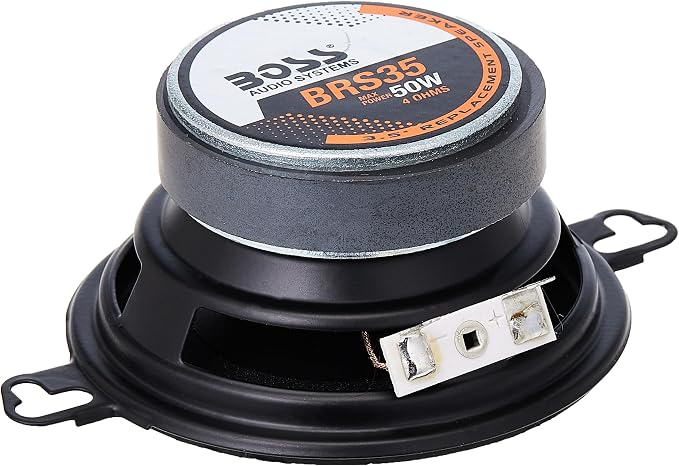 BOSS Audio Systems BRS35 3.5 Inch Replacement Car Door Speaker - 50 Watts Max, Sold Individually